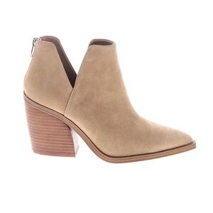 Vince Camuto Cream Split Shaft Pointy Toe Booties - Size 6.5